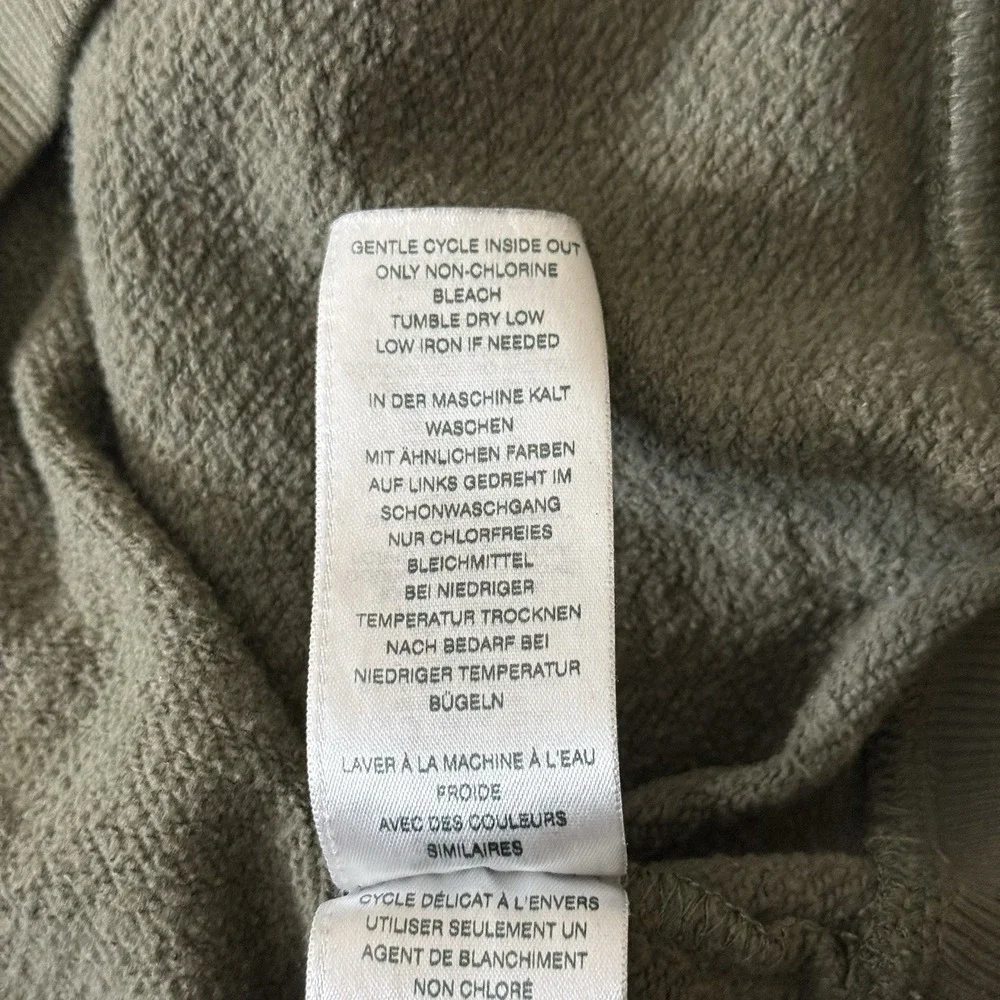 True Religion‎ World Tour Pullover Hoodie Olive Green Graphic Sweatshirt M